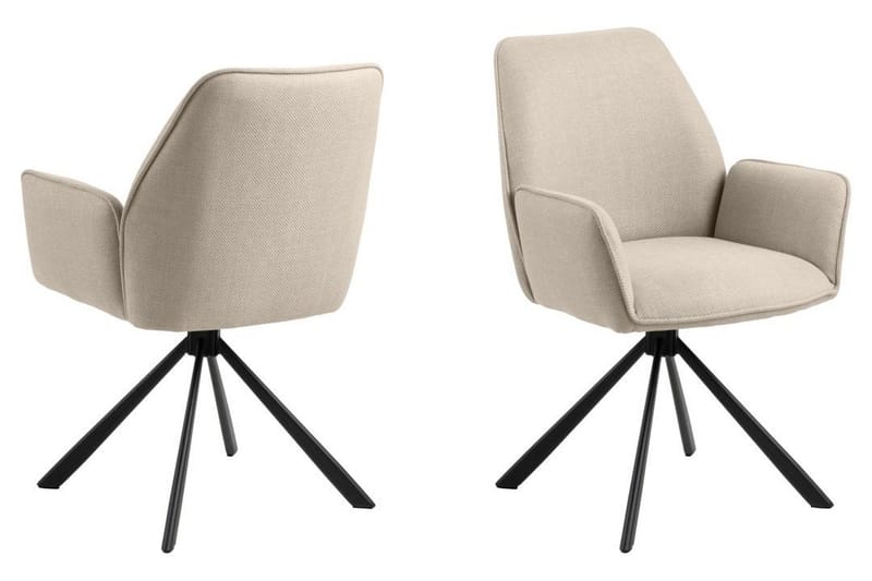 Sapana Lenestol - Beige - Møbler - Stoler & lenestoler - Spisestuestoler & kjøkkenstoler