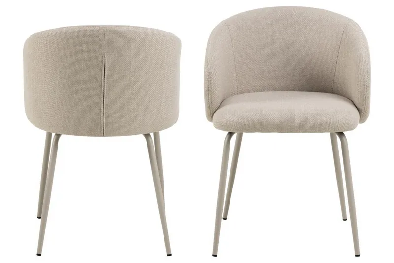 Sarad Lenestol - Beige - Møbler - Stoler & lenestoler - Spisestuestoler & kjøkkenstoler