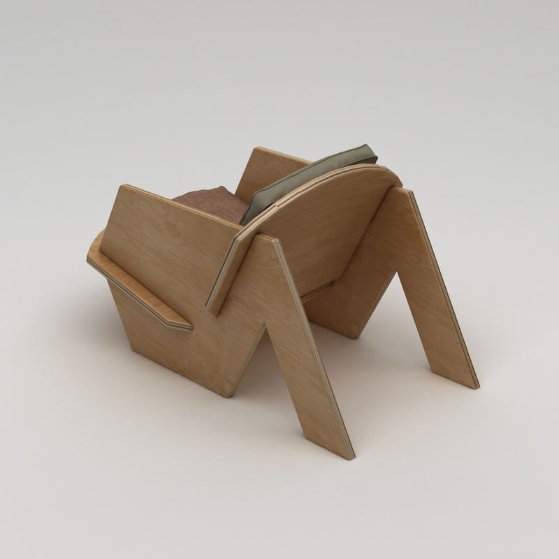 Satira Ørelappstol - Naturlig tre - Møbler - Stoler & lenestoler - Lenestoler