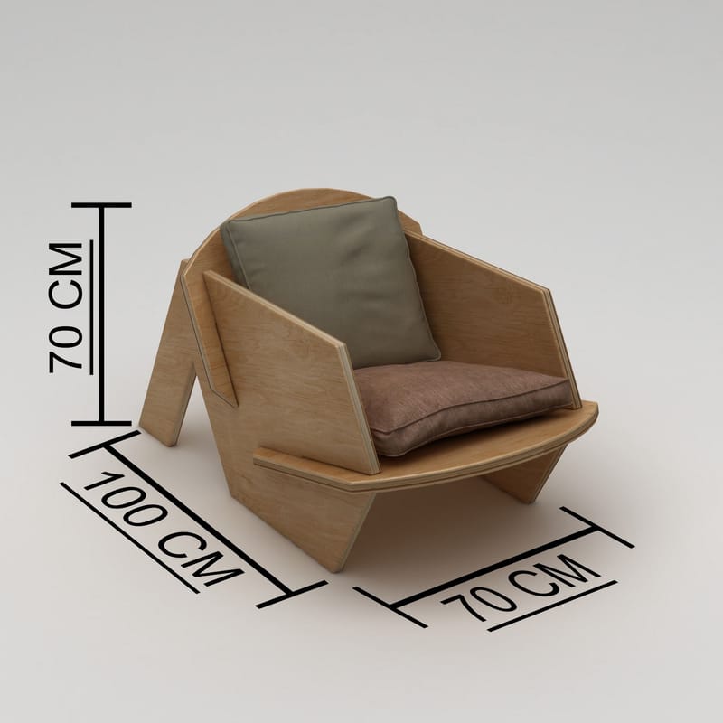 Satira Ørelappstol - Naturlig tre - Møbler - Stoler & lenestoler - Lenestoler