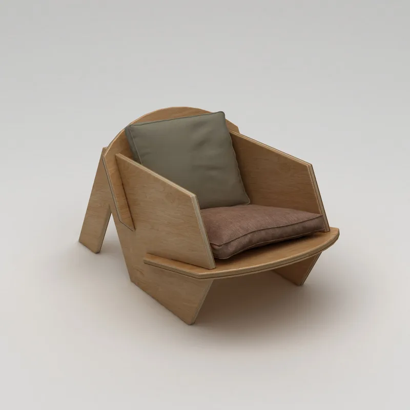 Satira Ørelappstol, Naturlig tre