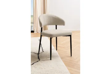 Sawako spisestol - Beige/svart - Møbler - Stoler & lenestoler - Spisestuestoler & kjøkkenstoler