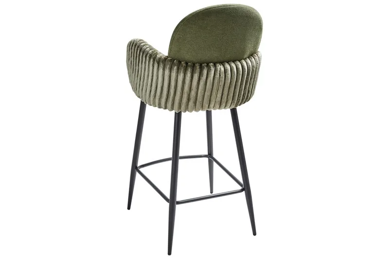 Sett med 2 barstoler Amity - Grønn, svart - Møbler - Stoler & lenestoler - Barstoler