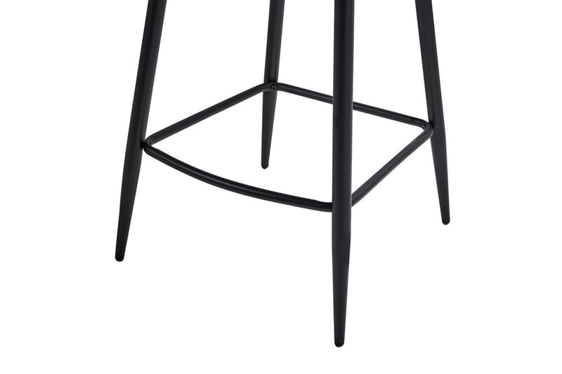 Sett med 2 barstoler Amity - Lys beige, svart - Møbler - Stoler & lenestoler - Barstoler