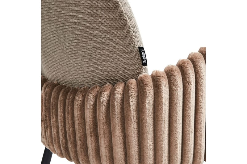 Sett med 2 barstoler Amity - Taupe, svart, brun - Møbler - Stoler & lenestoler - Barstoler