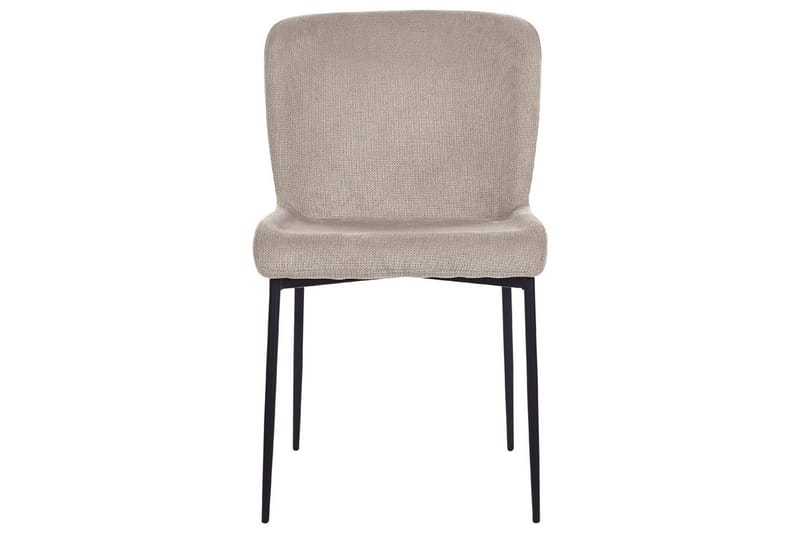 Sett med 2 spisestoler Ada - Beige, grå, svart - Møbler - Stoler & lenestoler - Spisestuestoler & kjøkkenstoler