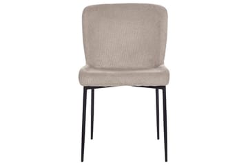 Sett med 2 spisestoler Ada - Beige, grå, svart - Møbler - Stoler & lenestoler - Spisestuestoler & kjøkkenstoler