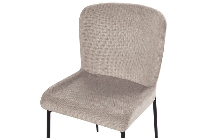 Sett med 2 spisestoler Ada - Beige, grå, svart - Møbler - Stoler & lenestoler - Spisestuestoler & kjøkkenstoler