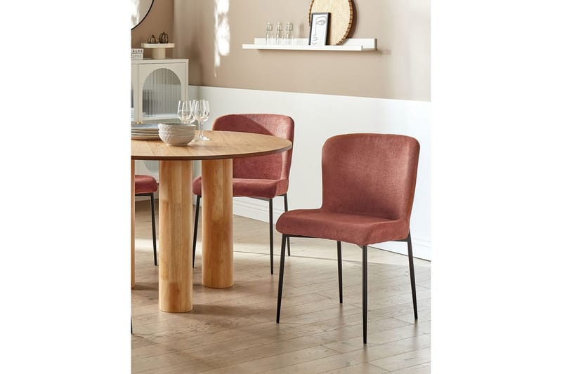 Sett med 2 spisestoler Ada - Brun, Svart - Møbler - Stoler & lenestoler - Spisestuestoler & kjøkkenstoler