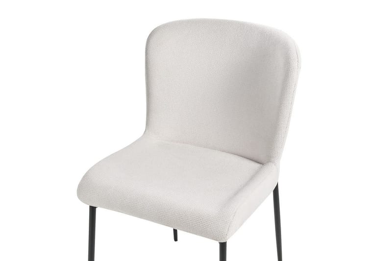 Sett med 2 spisestoler Ada - Hvit, Svart - Møbler - Stoler & lenestoler - Spisestuestoler & kjøkkenstoler