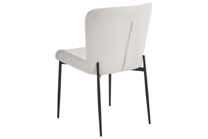 Sett med 2 spisestoler Ada - Hvit, Svart - Møbler - Stoler & lenestoler - Spisestuestoler & kjøkkenstoler