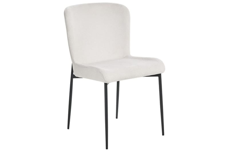 Sett med 2 spisestoler Ada - Hvit, Svart - Møbler - Stoler & lenestoler - Spisestuestoler & kjøkkenstoler