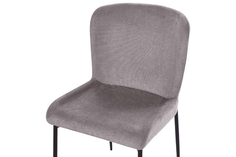 Sett med 2 spisestoler Ada - Mørk grå, svart - Møbler - Stoler & lenestoler - Spisestuestoler & kjøkkenstoler