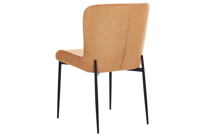 Sett med 2 spisestoler Ada - Oransje, svart - Møbler - Stoler & lenestoler - Spisestuestoler & kjøkkenstoler