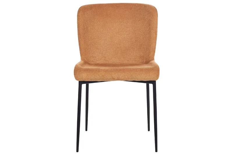 Sett med 2 spisestoler Ada - Oransje, svart - Møbler - Stoler & lenestoler - Spisestuestoler & kjøkkenstoler