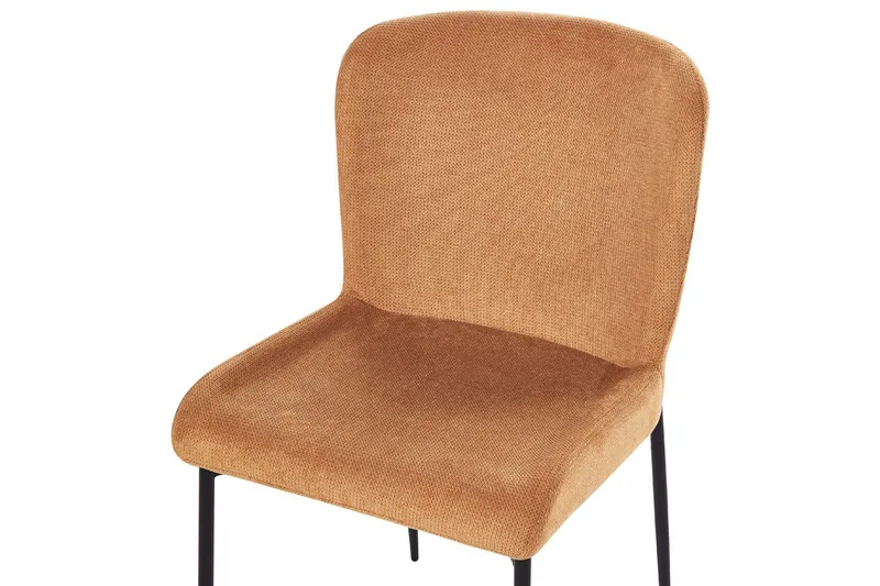 Sett med 2 spisestoler Ada - Oransje, svart - Møbler - Stoler & lenestoler - Spisestuestoler & kjøkkenstoler