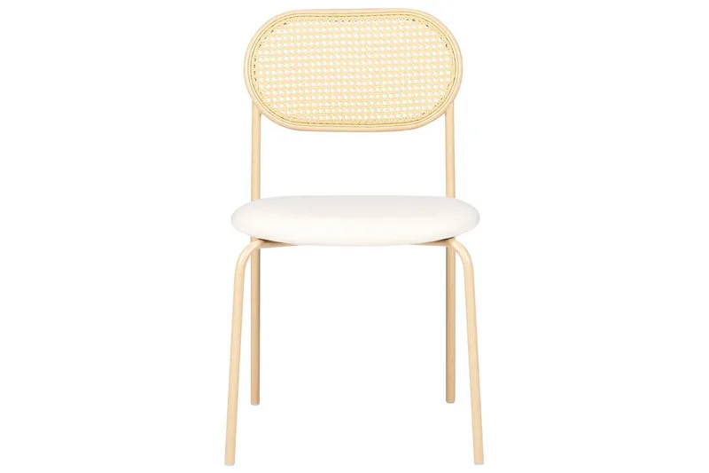 Sett med 2 spisestoler Adaver - Lyst tre, beige - Møbler - Stoler & lenestoler - Spisestuestoler & kjøkkenstoler