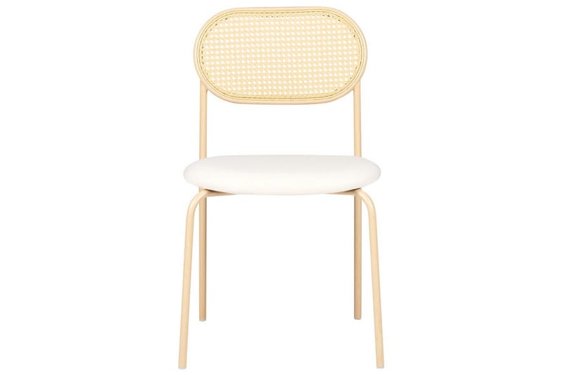 Sett med 2 spisestoler Adaver - Lyst tre, beige - Møbler - Stoler & lenestoler - Spisestuestoler & kjøkkenstoler