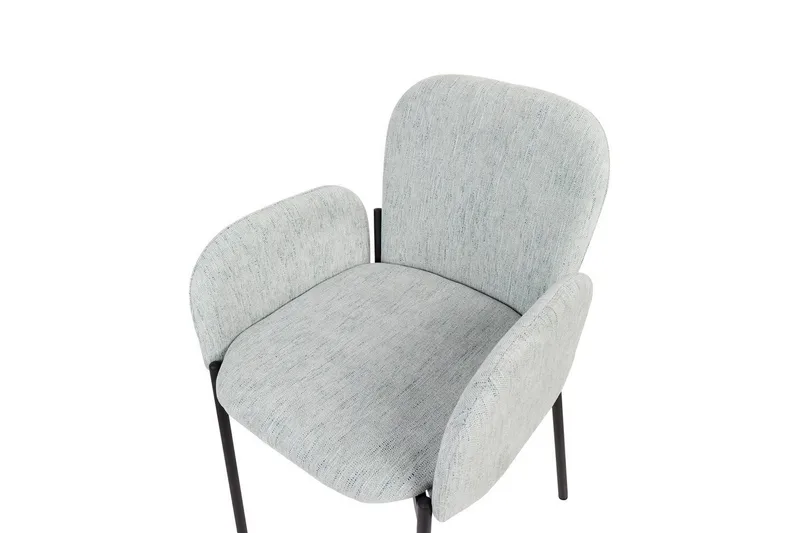 Sett med 2 spisestoler Albee - Mintgrønn, Svart - Møbler - Stoler & lenestoler - Spisestuestoler & kjøkkenstoler