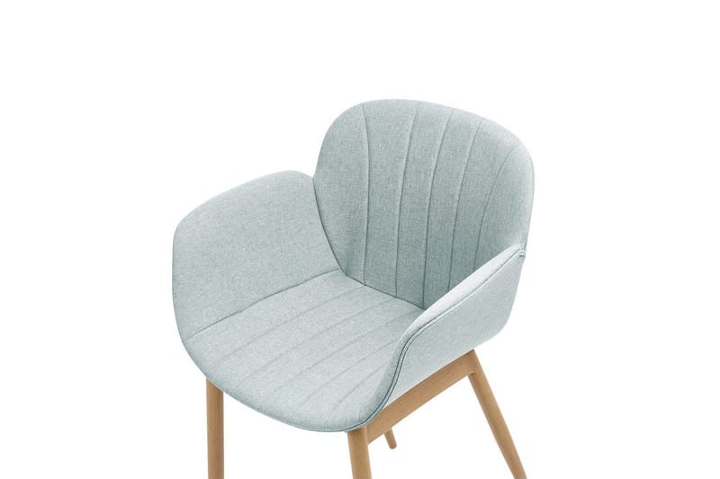 Sett med 2 spisestoler Alice - Grønt, lyst tre - Møbler - Stoler & lenestoler - Spisestuestoler & kjøkkenstoler