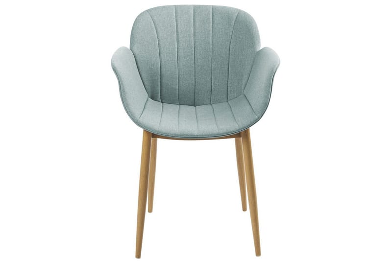 Sett med 2 spisestoler Alice - Grønt, lyst tre - Møbler - Stoler & lenestoler - Spisestuestoler & kjøkkenstoler