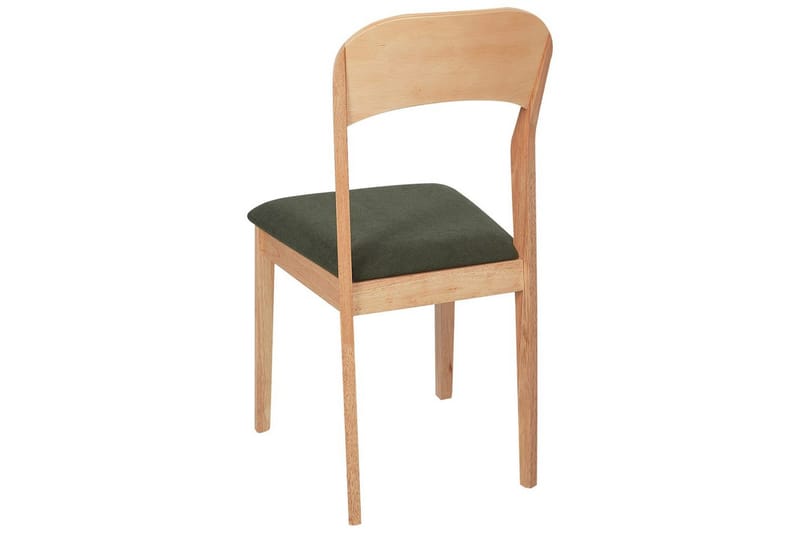 Sett med 2 spisestoler Alvin - Lyst tre, grønn - Møbler - Stoler & lenestoler - Spisestuestoler & kjøkkenstoler