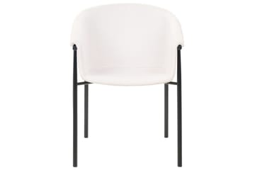 Sett med 2 spisestoler Ames - Beige, svart - Møbler - Stoler & lenestoler - Spisestuestoler & kjøkkenstoler