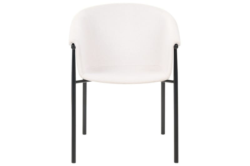 Sett med 2 spisestoler Ames - Beige, svart - Møbler - Stoler & lenestoler - Spisestuestoler & kjøkkenstoler