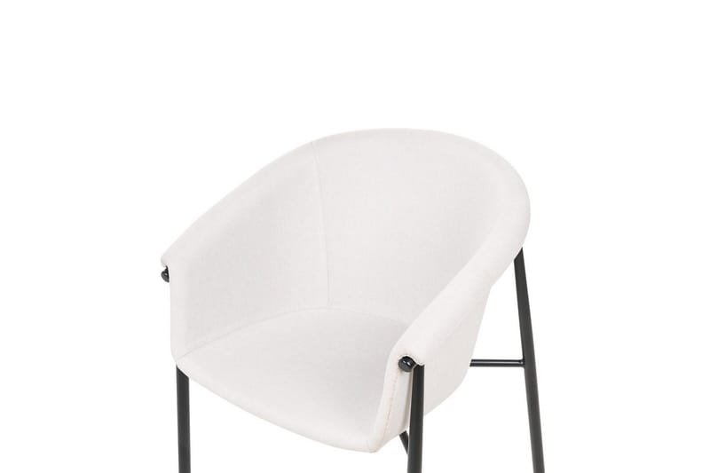 Sett med 2 spisestoler Ames - Beige, svart - Møbler - Stoler & lenestoler - Spisestuestoler & kjøkkenstoler