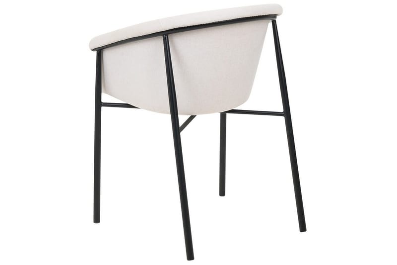 Sett med 2 spisestoler Ames - Beige, svart - Møbler - Stoler & lenestoler - Spisestuestoler & kjøkkenstoler