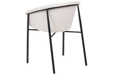 Sett med 2 spisestoler Ames - Beige, svart - Møbler - Stoler & lenestoler - Spisestuestoler & kjøkkenstoler