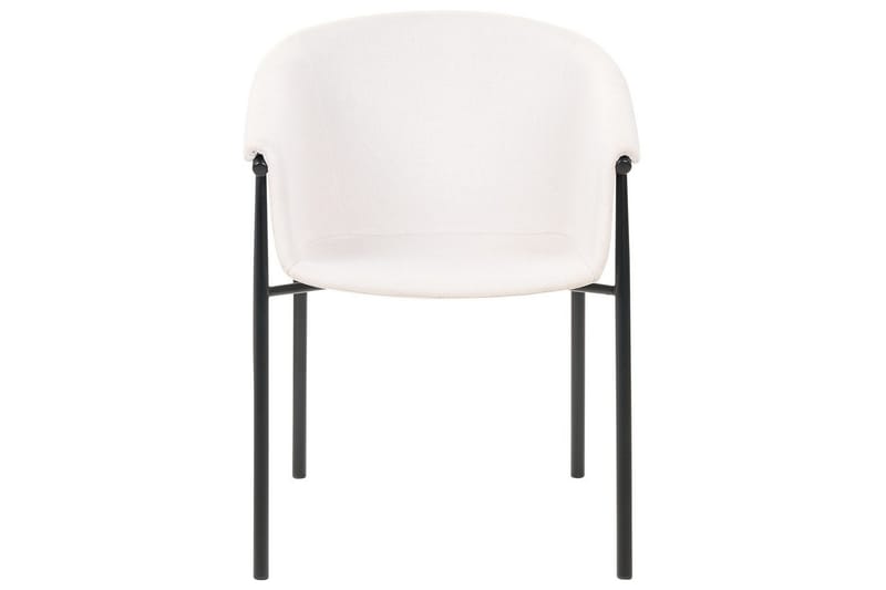 Sett med 2 spisestoler Ames - Beige, svart - Møbler - Stoler & lenestoler - Spisestuestoler & kjøkkenstoler