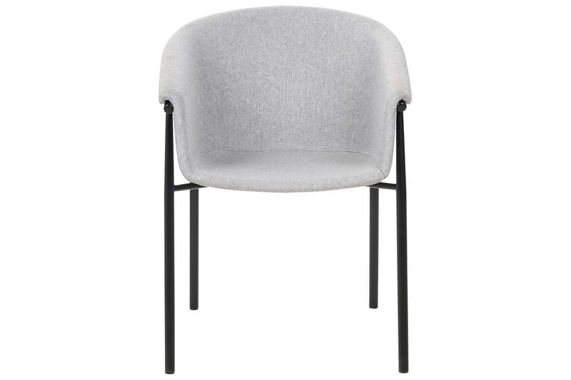 Sett med 2 spisestoler Ames - Grå, svart - Møbler - Stoler & lenestoler - Spisestuestoler & kjøkkenstoler
