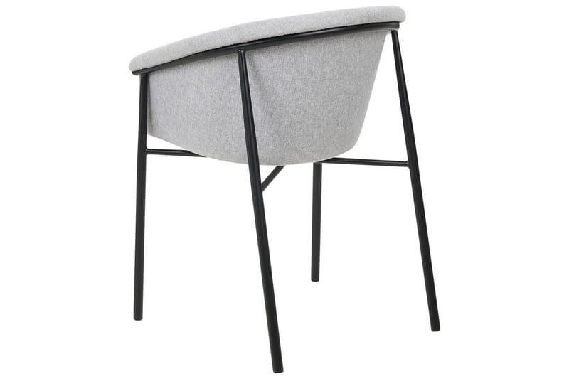 Sett med 2 spisestoler Ames - Grå, svart - Møbler - Stoler & lenestoler - Spisestuestoler & kjøkkenstoler