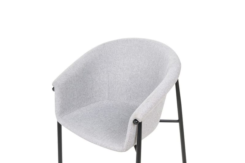 Sett med 2 spisestoler Ames - Grå, svart - Møbler - Stoler & lenestoler - Spisestuestoler & kjøkkenstoler