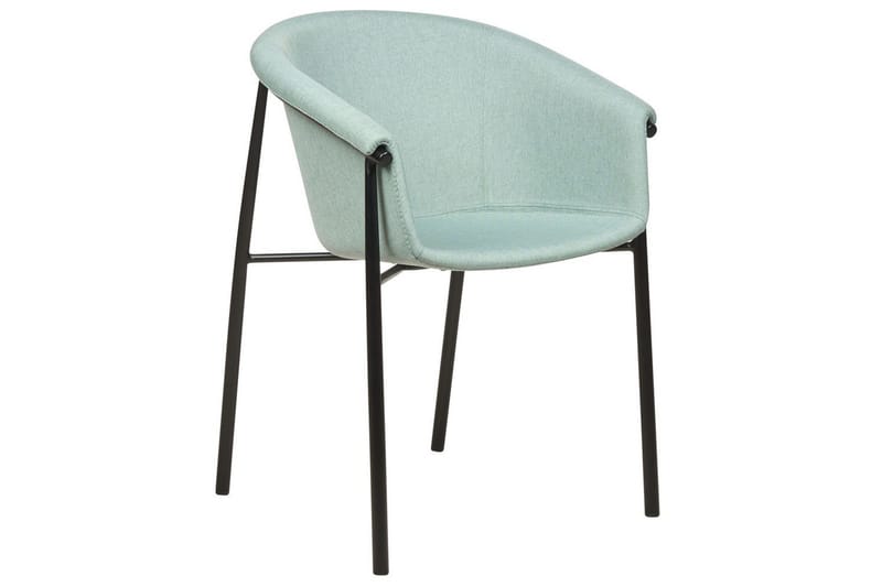Sett med 2 spisestoler Ames - Grønn, Svart - Møbler - Stoler & lenestoler - Spisestuestoler & kjøkkenstoler