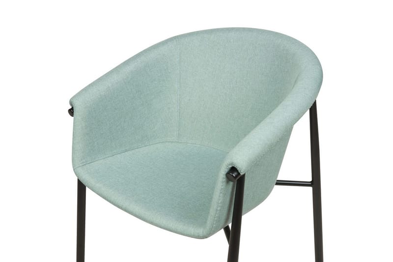 Sett med 2 spisestoler Ames - Grønn, Svart - Møbler - Stoler & lenestoler - Spisestuestoler & kjøkkenstoler