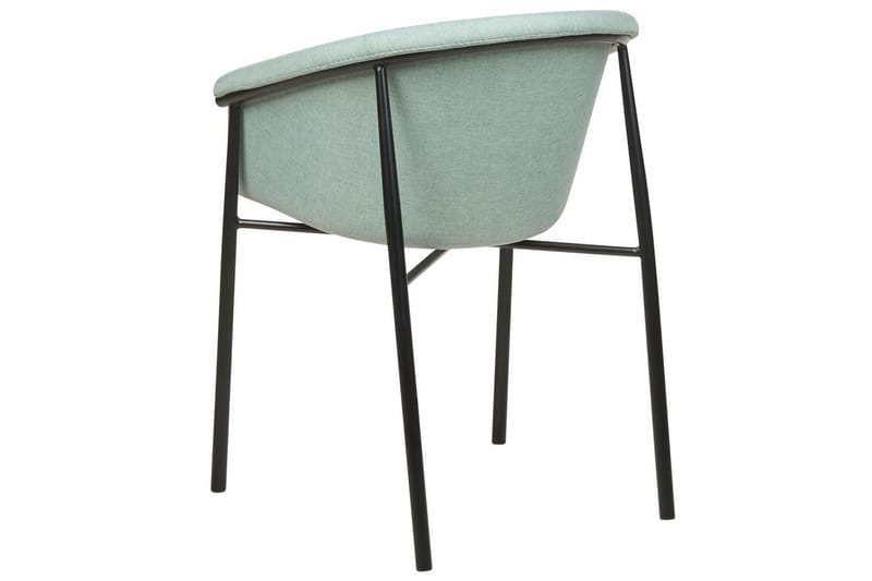 Sett med 2 spisestoler Ames - Grønn, Svart - Møbler - Stoler & lenestoler - Spisestuestoler & kjøkkenstoler