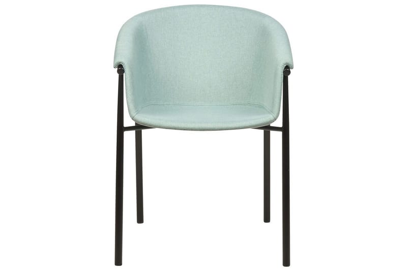 Sett med 2 spisestoler Ames - Grønn, Svart - Møbler - Stoler & lenestoler - Spisestuestoler & kjøkkenstoler