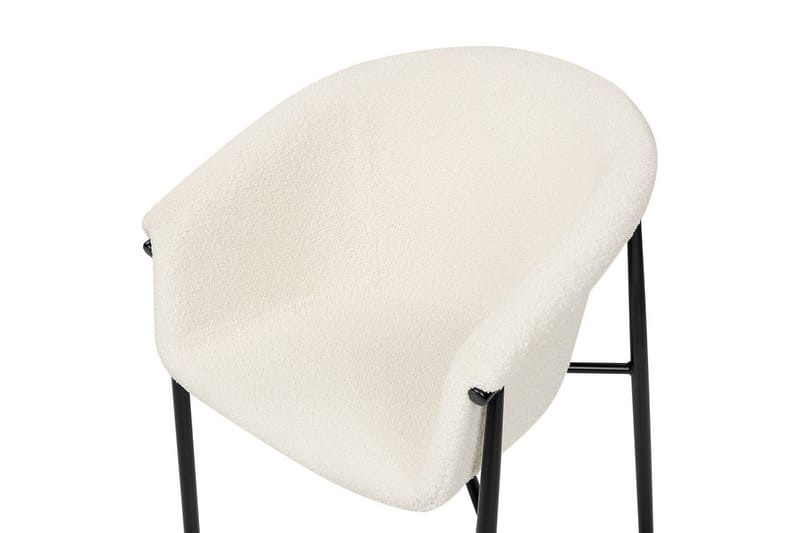 Sett med 2 spisestoler Ames - Hvit, Svart - Møbler - Stoler & lenestoler - Spisestuestoler & kjøkkenstoler