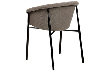 Sett med 2 spisestoler Ames - Taupe, svart - Møbler - Stoler & lenestoler - Spisestuestoler & kjøkkenstoler