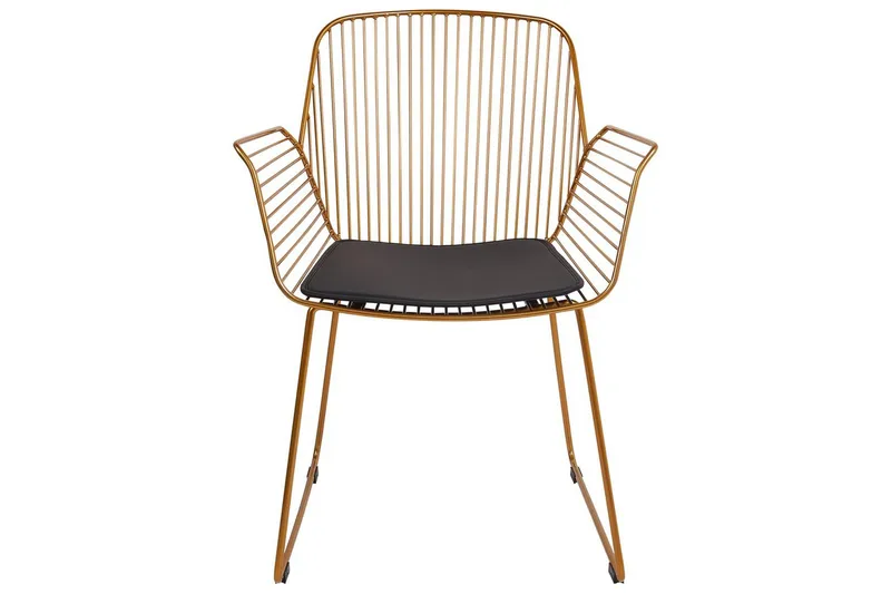 Sett med 2 spisestoler Appleton - Gull, svart - Møbler - Stoler & lenestoler - Spisestuestoler & kjøkkenstoler