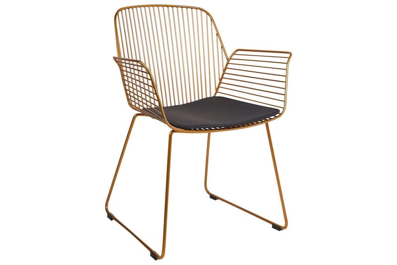 Sett med 2 spisestoler Appleton - Gull, svart - Møbler - Stoler & lenestoler - Spisestuestoler & kjøkkenstoler