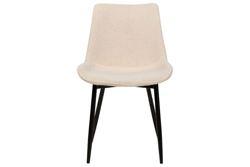 Sett med 2 spisestoler Avilla - Beige, svart - Møbler - Stoler & lenestoler - Spisestuestoler & kjøkkenstoler