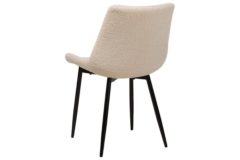 Sett med 2 spisestoler Avilla - Beige, svart - Møbler - Stoler & lenestoler - Spisestuestoler & kjøkkenstoler