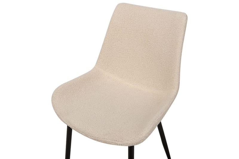 Sett med 2 spisestoler Avilla - Beige, svart - Møbler - Stoler & lenestoler - Spisestuestoler & kjøkkenstoler