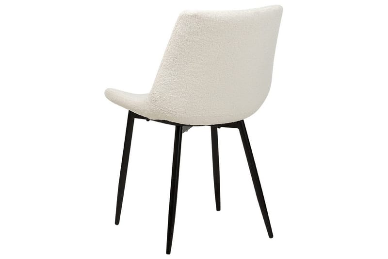 Sett med 2 spisestoler Avilla - Hvit, Svart - Møbler - Stoler & lenestoler - Spisestuestoler & kjøkkenstoler