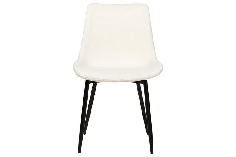 Sett med 2 spisestoler Avilla - Hvit, Svart - Møbler - Stoler & lenestoler - Spisestuestoler & kjøkkenstoler