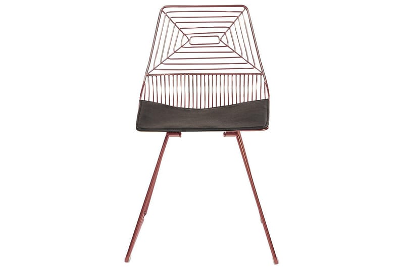 Sett med 2 spisestoler Beatty - Rosa gull, svart - Møbler - Stoler & lenestoler - Spisestuestoler & kjøkkenstoler