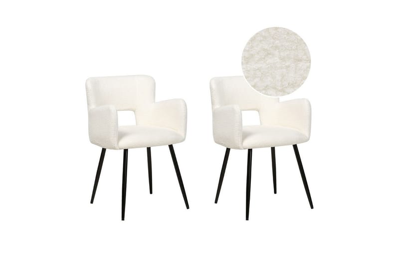 Sett med 2 spisestoler Bouclé Sanilac, undefined